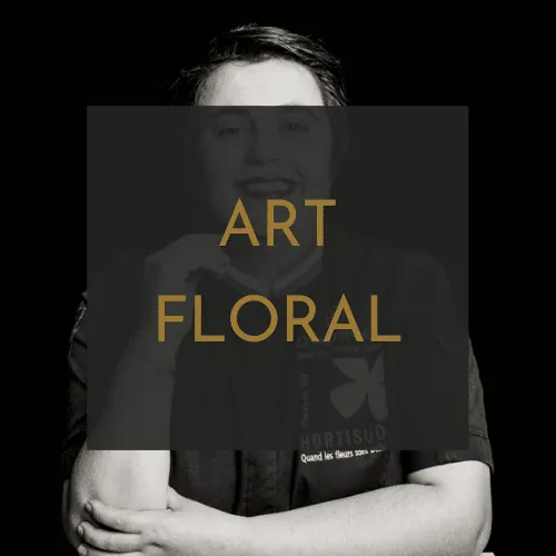 Composition florale réalisée pendant un atelier